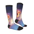 thumbnail image 3 of Vsdgher Dreamy Forest Elf Print Thigh High Socks Extra Long Stretchy Sock Women Over Knee High Opaque Stocking Daily Wear, 3 of 5