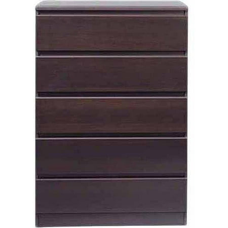 Laguna 5-Drawer Chest, Espresso
