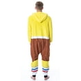 thumbnail image 3 of Nickelodeon Men's SpongeBob SquarePants Hooded Union Suit Kigurumi Costume Pajama Sleepwear Loungewear, 3 of 7