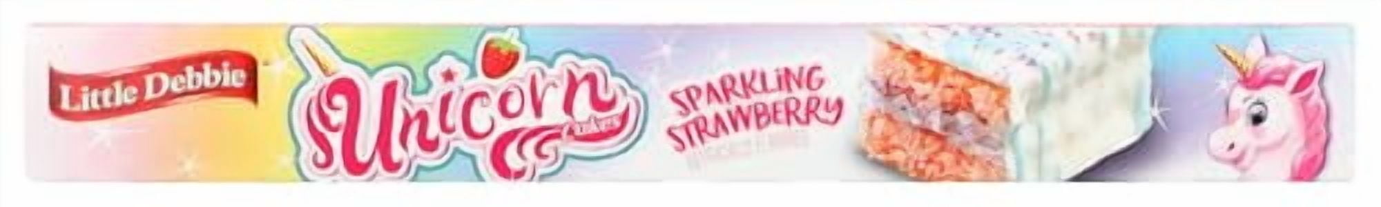Little Debbie Unicorn Cakes, 48 Individually Wrapped Strawberry Cakes, 8 Count (Pack of 6)