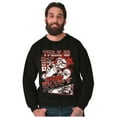 thumbnail image 3 of Cool Urban Popeye Talk is Cheap Men's Crewneck Sweatshirt Brisco Brands S, 3 of 6