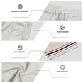 thumbnail image 6 of Hurxie Mens Athletic Gym Shorts 5/5.5 Inch Cotton Casual Shorts Elastic Waist Joggers Sports Sweat Shorts with Pockets Gray,L, 6 of 6