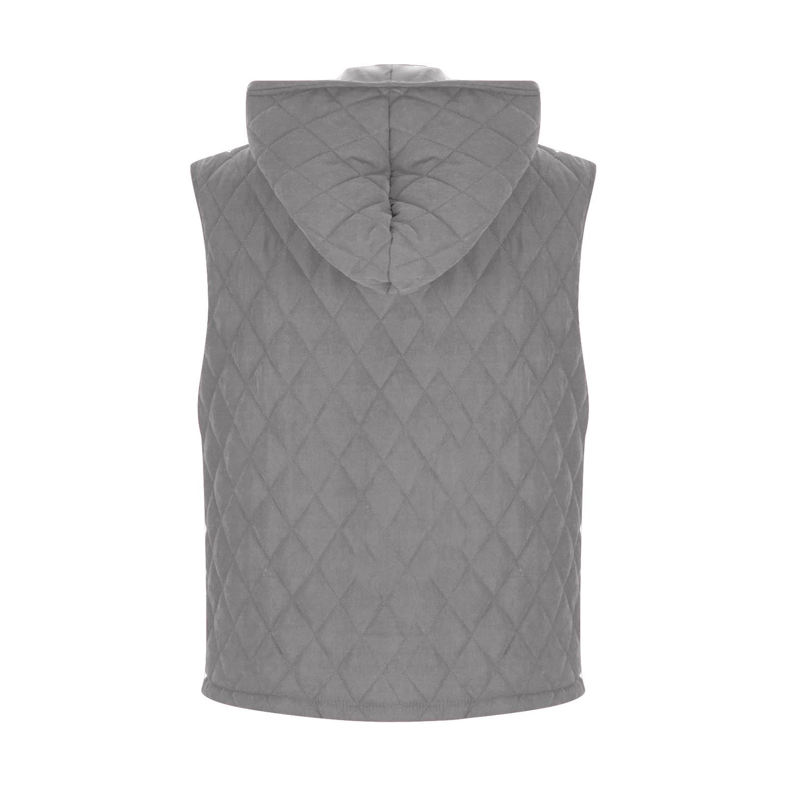 Womens Vest Hoodies, Women's Fall Vest Casual Sleeveless Hooded Zip Up Jacket Trendy Winter Coat Outerwear with Pockets S-2XL