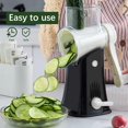 thumbnail image 5 of BAKIBO Rotary Cheese Grater, 5 in 1 Rotary Grater, Replaceable Stainless Blades Cheese Shredder, Cheese Slicer, Cheese Grater Hand Crank, Easy to Clean Kitchen Gadgets with Storage Box, 5 of 9