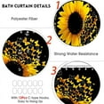 thumbnail image 4 of BSHAPPLUS 4pcs Bathroom Sets Sunflower Shower Curtain Sets Waterproof Fabric Shower Curtain with 12 Hooks,Bathroom Decor Shower Curtain and Rug Set Non-Slip Rug,Toilet Lid Cover and Bath Mat, 4 of 8