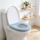 thumbnail image 5 of Cojín del asiento del váter, cubierta gruesa y cálida y suave para invierno, con asa para inodoros universales, 5 of 6