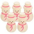 thumbnail image 3 of Gymnture christmas 5pcs Unfinished Wooden Snowman Peg Dolls for Painting Craft, 3 of 10