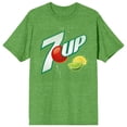 thumbnail image 5 of 7UP Logo Women's Heather Green T-Shirt-Large, 5 of 7