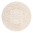 thumbnail image 2 of Unique Loom Rushmore Collection Area Rug - Adams (5' Round Beige/Ivory), 2 of 6