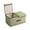 Green, variant on Clearance Cotton And Linen Double Lid Storage Box, Foldable, Large Storage, Debris Sorting, Covered Underwear Storage Box