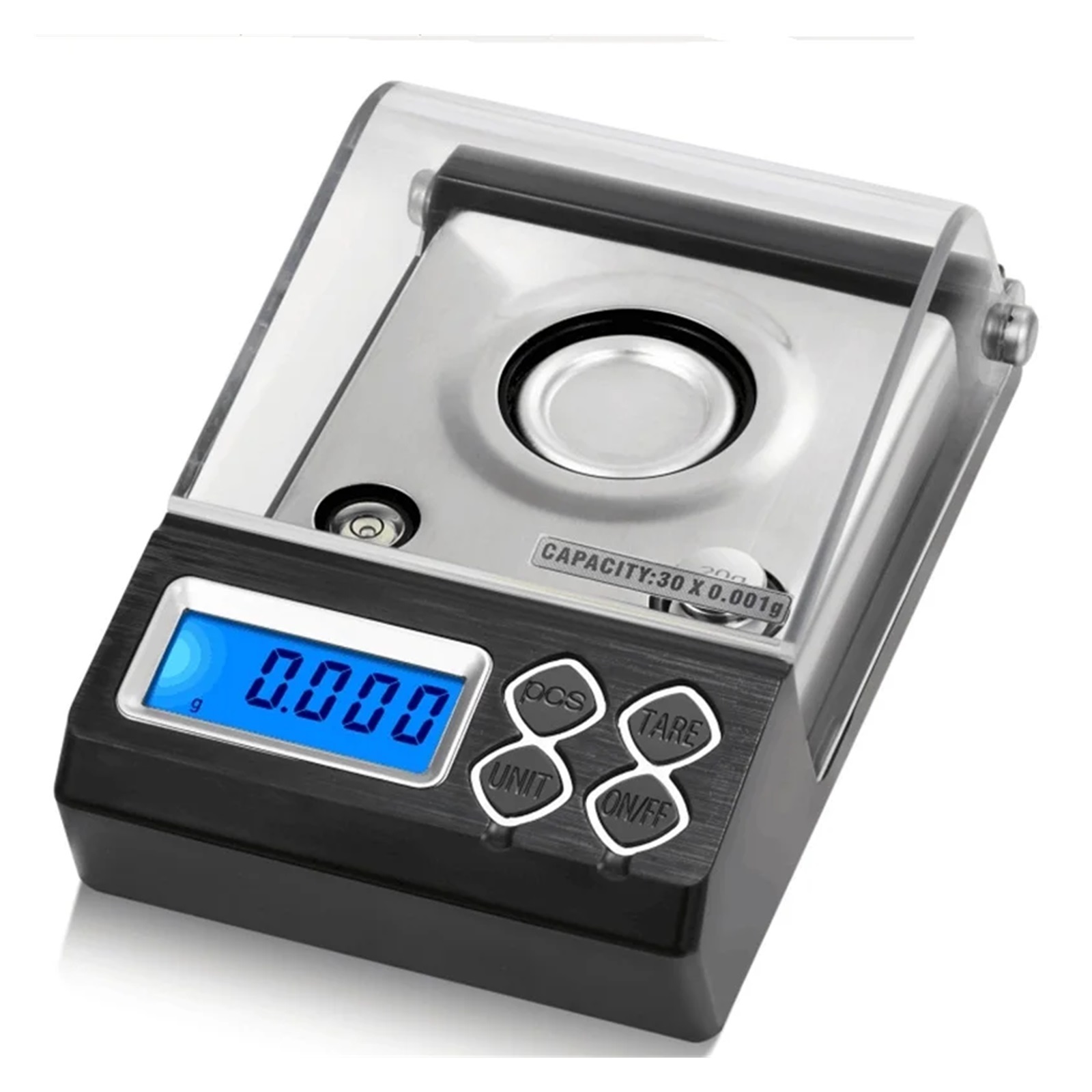 0.001g Digital Counting Carat Scale, 20g 30g 50g 0.001g Precision Portable Electronic Jewelry Scales, Gold Germ Medicinal Balance ,High Accuracy