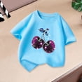 thumbnail image 4 of RMGVDSD Girls T Shirts Summer Fashion Graphic T-Shirt Short Sleeve Crewneck Tops Loose Casual Tees Shirts for Kids 4-6 Years, 4 of 5