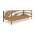 thumbnail image 3 of Sylvie 3-Person Teak Outdoor Sofa with Charcoal Cushions, 3 of 6