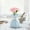 blue, variant on YardChic Ceramic Bow Vase, Unique Cute Decorative Bouquet Flower Vases, Cute Ceramic Vase, Style Ceramic Bow Vase for Wedding Makeup Brush Holder Home Office Shelf Table Room, Blue