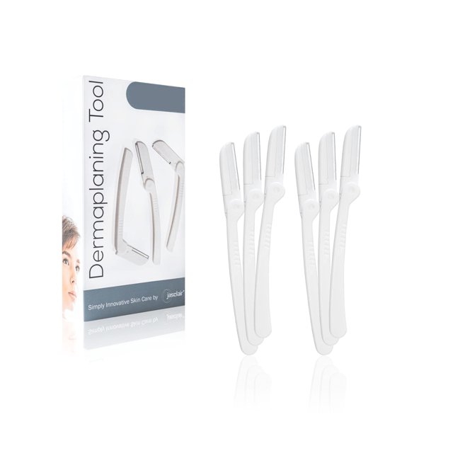 Herramienta de dermaplanamiento jasclair fácil de usar para el rostro (6 unidades)
