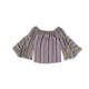 thumbnail image 1 of Blusa a rayas con hombros descubiertos bar III para mujer multicolor extragrande, 1 of 2