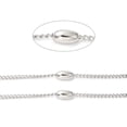 thumbnail image 2 of Tarnish Resistant 304 Stainless Steel Link Chain Curb Chains with Oval Beaded Unwelded with Spool Stainless Steel Color 7.5x4mm 2x1.5x1mm, 2 of 3