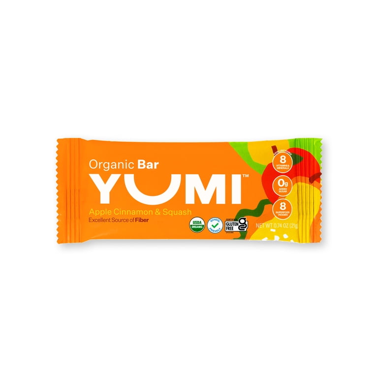 Yumi Organic Apple and Cinnamon Squash Toddler Snack Bars 3.7oz