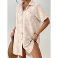 thumbnail image 3 of Bsubseach Fashion Swim Cover Up for Women Button Down Shirt Floral Bathing Suit Coverup Summer Outfits, 3 of 6