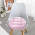 thumbnail image 2 of Zmeidao Round Corduroy Chair Pad Seat Cushion Solid Color Soft Thicken Chair Pads for Kitchen Dining Office Chair Kids Reading, 15.74x15.74in, 2 of 6