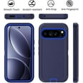thumbnail image 2 of YWC-pour Google Pixel 9/10 Pro TG Étui de Protection, Robuste [Antichoc] [Antichoc] [Anti-Poussière] Étui de Téléphone 3 Couches Robuste, Bleu Marine, 2 of 4