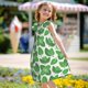 thumbnail image 5 of Fotbe Green Leaves Vestido de Dormir para Niñas de 3 a 10 Años, Mangas Cortas, Estilo Princesa, Pijama Camisón con Mangas Voladas-X-Large, 5 of 6