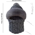 thumbnail image 6 of 1 Piece Women's Winter Windproof Balaclava Hat and Neck Warmer - Convertible Full Face Mask, Foldable Mask, Suitable for Cycling, Snow Sports, Outdoor Activities, 6 of 9