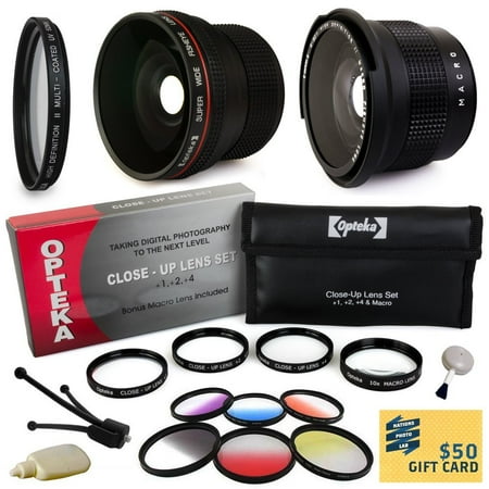 Sony A850, A3000, RX1, NEX-3, NEX-5, NEX5N, NEX-5R, NEX-7, NEX-C3, NEX-F3 DSLR Camera Accessory Kit includes Super 0.35x and 0.20X Fisheye AF Lens, UV Filter, 4 Piece Close Up Macro Lens Set and more Sony A850, A3000, RX1, NEX-3, NEX-5, NEX5N, NEX-5R, NEX-7, NEX-C3, NEX-F3 DSLR Camera Accessory Kit includes Super 0.35x and 0.20X Fisheye AF Lens, UV Filter, 4 Piece Close Up Macro Lens Set and more