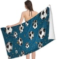 thumbnail image 3 of PHYHOO  Soccer Microfiber Sand Free Beach Towel Oversized Quick Dry Absorbent for Pool Swimming Bathroom Beach Towel 30x60in, 3 of 8