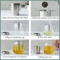 thumbnail image 5 of Infusor de té CHAO clásico Sin plomo sin BPA acero inoxidable 18/8, 5 of 5