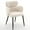 White, Black Matte Base, variant on Accent Chair Wing Back with Arm, Modern Coral Velvet Upholstered Side Chair with Metal Legs and Thick Cushion for Living Room, Dining Room or Bedroom (Black)