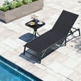 thumbnail image 2 of Gymax 2 Pcs Chaises Longues Inclinables Chaise Inclinable de Patio Pliante avec Dossier à 5 Positions, 2 of 10