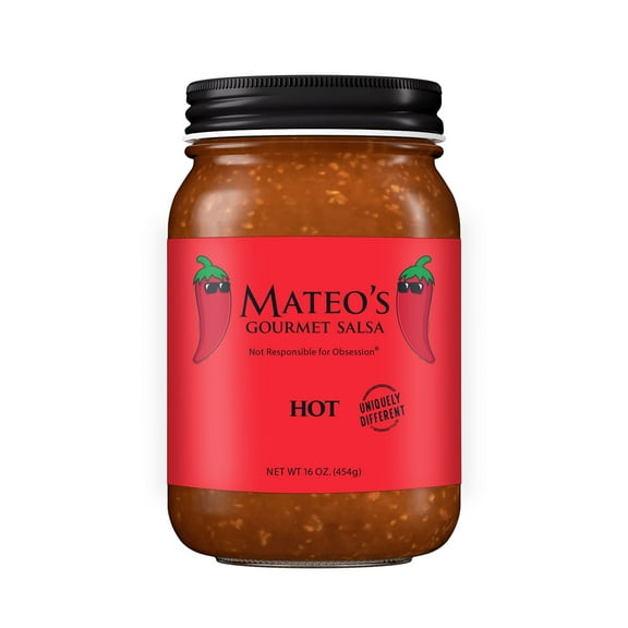Mateo'S Gourmet Salsa Hot, 16 Oz
