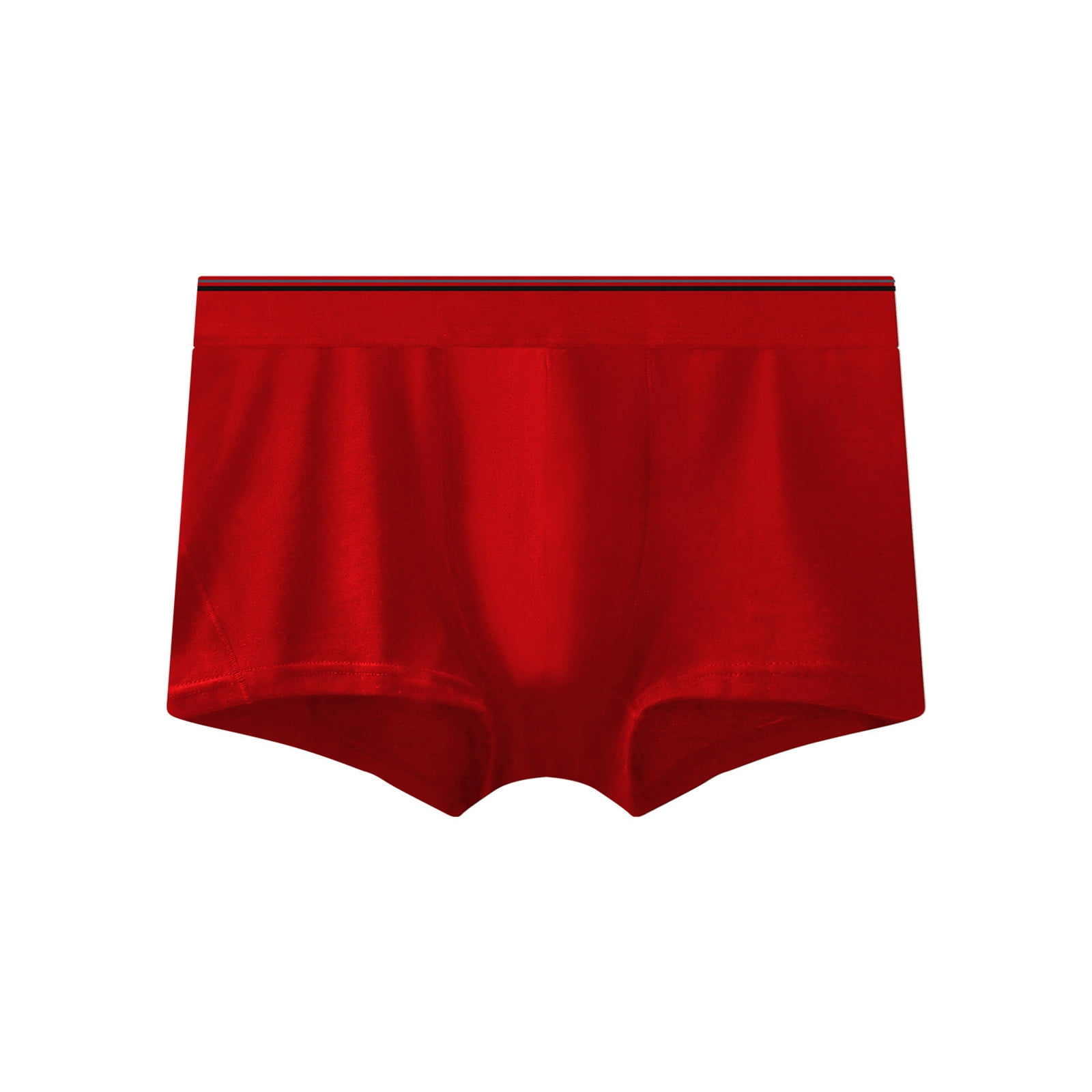 adviicd Mens Underwear Panties for Men Soft Mens Underwear Boxer Briefs Red 2XL