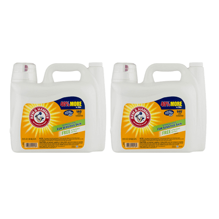 (2 pack) Arm & Hammer Detergent for All Machines For Sensitive Skin, 210 (Best Baby Detergent For Sensitive Skin)