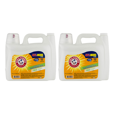 (2 pack) Arm & Hammer Detergent for All Machines For Sensitive Skin, 210 (Best He Laundry Detergent For Sensitive Skin)