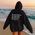 thumbnail image 4 of Hwmodou Female Hoodies Sweatshirts Letter Printed Long Sleeve Clothes Word Graphic Vintage Trendy Kawaii Preppy Tops Daily School Sweatshirt For Woman, 4 of 5