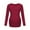 Wine, variant on ameIAEA Women's Maternity Shirts Casual Long Sleeve Round Neck Side Ruched Pregnancy Clothes