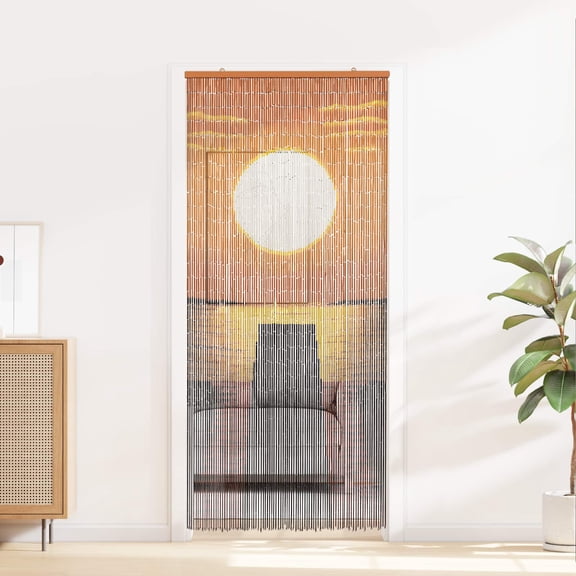 vidaXL Insect Door Curtain Multicolor 78.74 x 35.43 in Bamboo