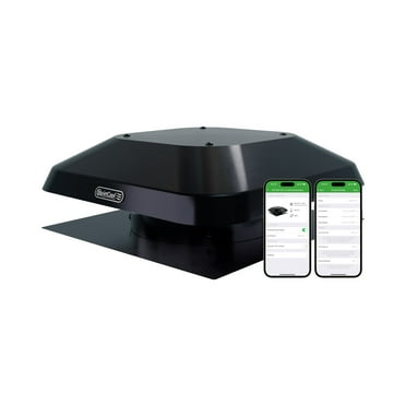 QuietCool AFR SMT ES-2.0 Roof Mount Smart Attic Fan - Up to 1950 CFM - As low as 25 Watts - Smart App Control - Thermostat and Humidistat - 20ft Power Cord - Plug-and-play - Three Speed