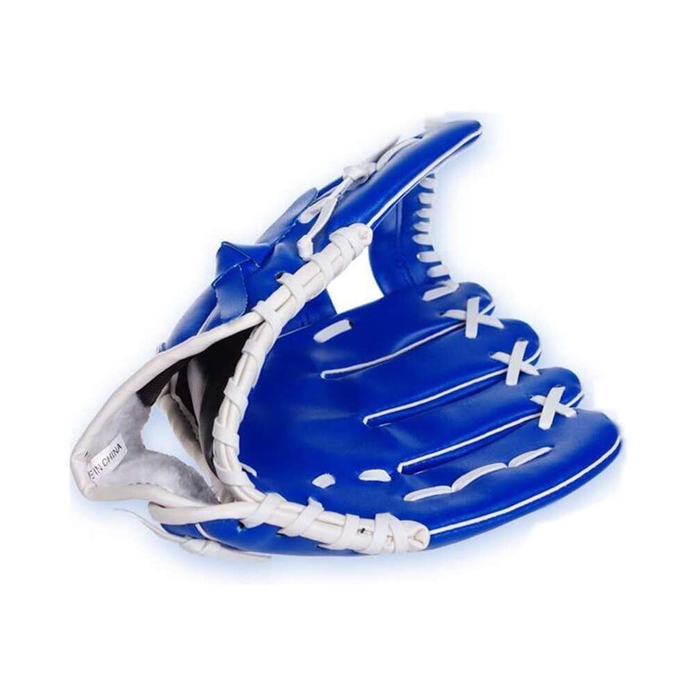 wruas Baseball Glove, Blue ChildreTraining Left Hand Baseball Glove