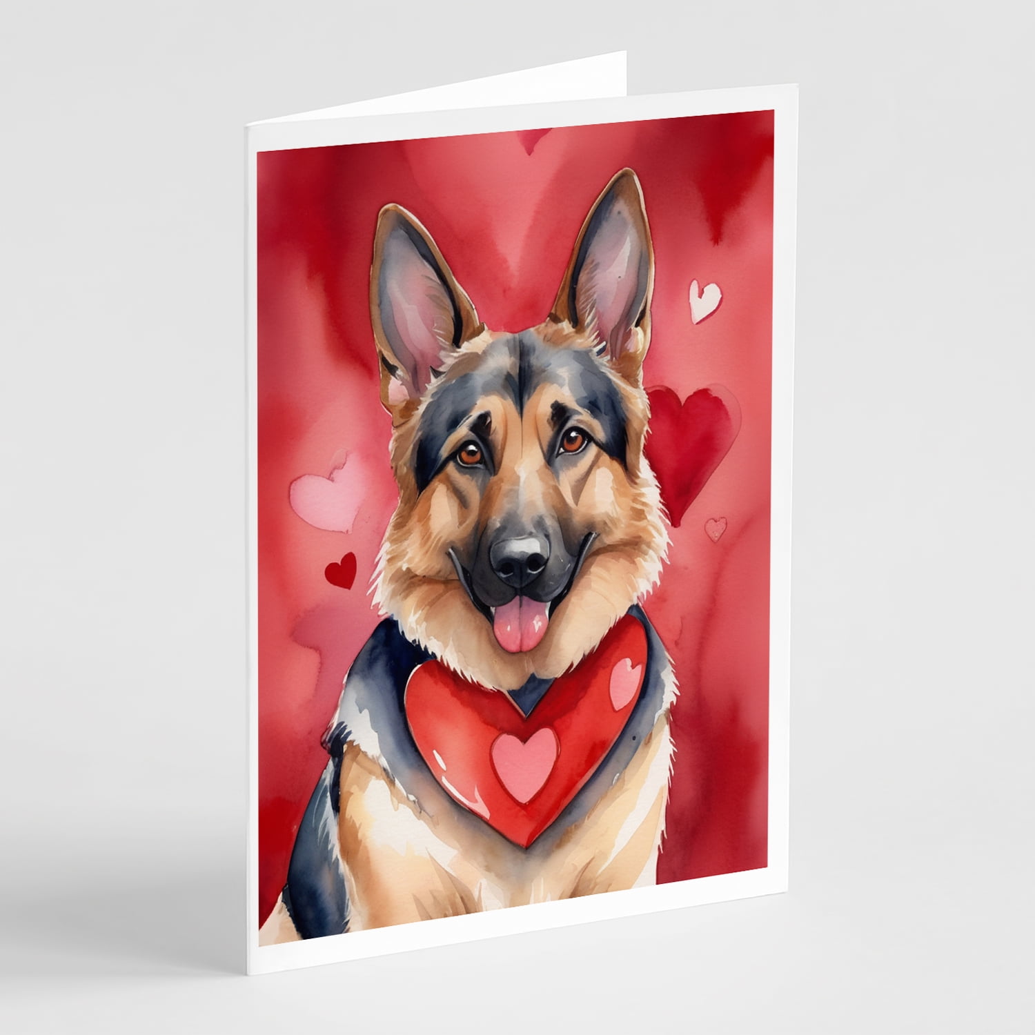 Chow Chow My Valentine Greeting Cards Pack of 8 7 in x 5 in