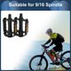 thumbnail image 2 of Pedales de bicicleta únicos Bargains, pedales planos de plástico de 9/16" para bicicleta de carretera, montaña, BMX y MTB en color negro, 2 of 6