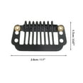 thumbnail image 3 of Unique Bargains 20 Pcs 8-Teeth Snap Wig Hair Clips for Hair Extension Black, 3 of 5