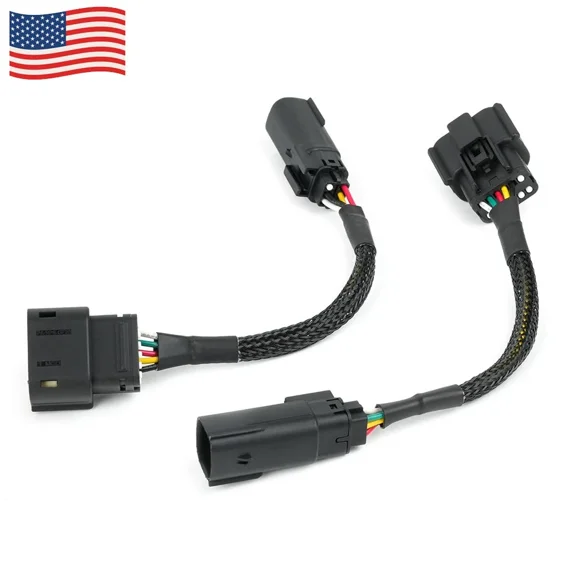 Aniceparthy Halogen to LED 5th Gen Taillight Adapter Conversion Wiring Harness Kit Left Right for Ram 2500 3500 2019-2024 Heavy Duty Truck Driver Passenger Side