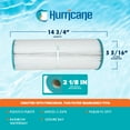 thumbnail image 3 of Hurricane 3 Pack HF5374-01 Advanced Pool and Spa Filter Cartridge Replacement, 3 of 11