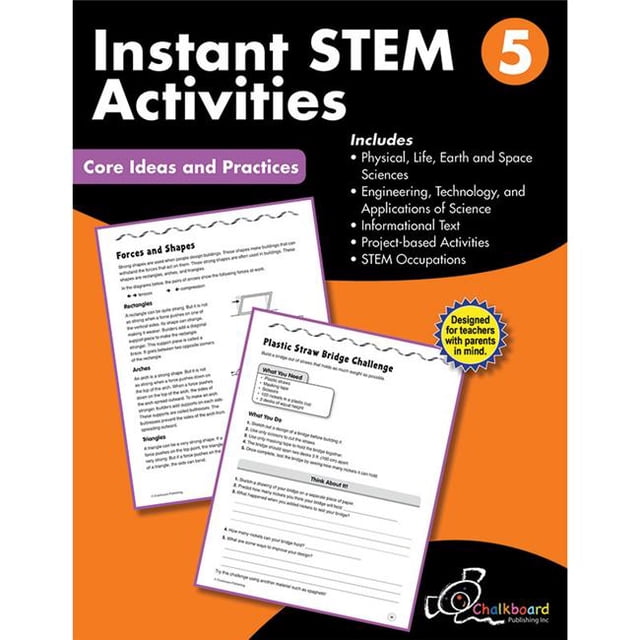 Creative Teaching Press CTP8197BN 2 Each Stem Instant Activities Workbook, Grade 5