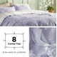 thumbnail image 5 of Funda de edredón con cama tamaño queen, color lila y morado, con 2 fundas de almohada, 5 of 7