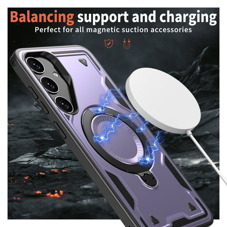 Rugged Phone Case for Samsung Galaxy A35, Military Grade Shockproof Samsung Galaxy A35 Case with Ring Holder, Kickstand, TPU & PC Shell Compatible with MagSafe Samsung Galaxy A35 Cover, Purple - Walmart.com Rugged Phone Case for Samsung Galaxy A35, Military Grade Shockproof Samsung Galaxy A35 Case with Ring Holder, Kickstand, TPU & PC Shell Compatible with MagSafe Samsung Galaxy A35 Cover, Purple - Walmart.com
