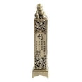 thumbnail image 4 of Quemador de incienso Torre Pequeño Monje Talla de metal decorativa Porta incienso para regalar Bambú de bronce, 4 of 9